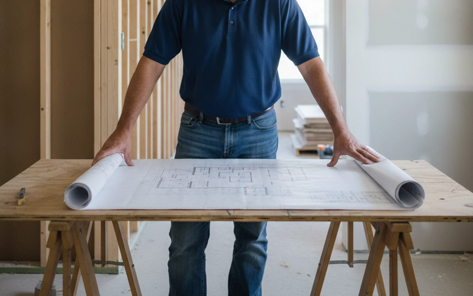 San Mateo Home Remodeling contractor working on a project in San Mateo, CA