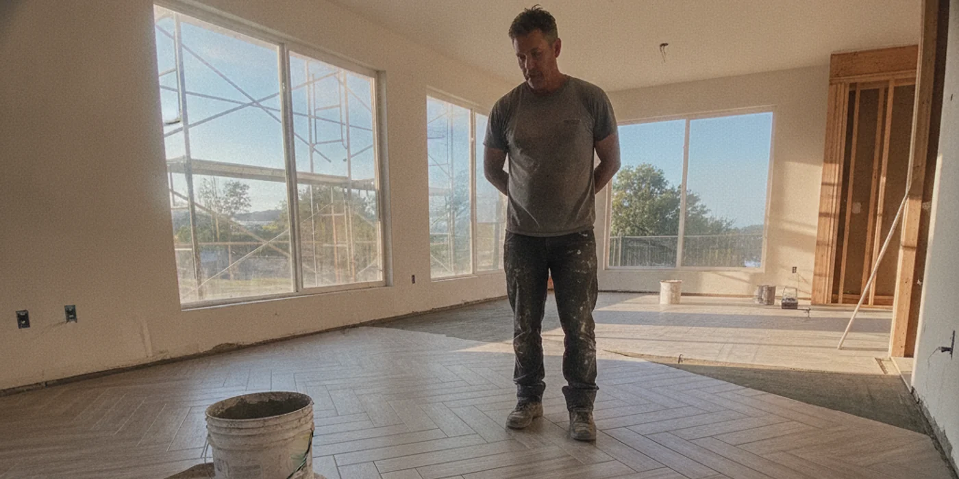 New hardwood flooring installation in a San Mateo home